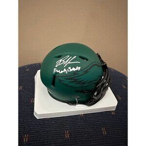 Brandon Graham signed "F*ck Brady" autographed Philadelphia Eagles Mini Beckett